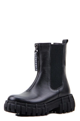 Челси кожаные черные