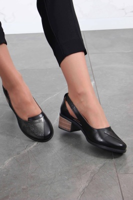 Туфли кожаные черные