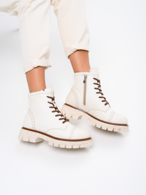 Ботинки ED'ART 319.PODYUM141'w. Вакса белая