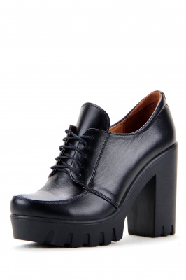 Ботильоны кожаные черные