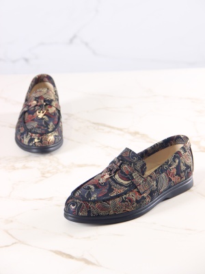 Лоферы ED'ART 170.2614'bl. Черный феникс