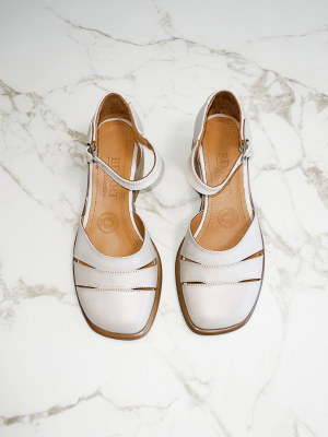 Босоножки ED'ART 5032.23663'be. Вакса пудра+коричневый