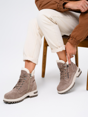 Ботинки натуральная замша 