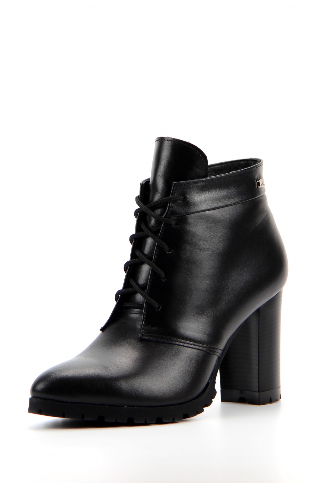 Ботильоны кожаные черные