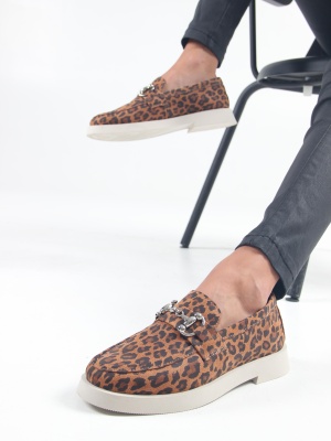 Лоферы туфли ED'ART 172.1841'be. коричневый леопард