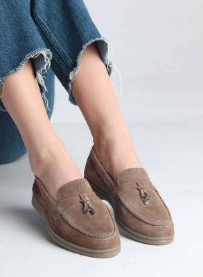 Лоферы туфли ED'ART 170.2614'be. Коричневый капучино