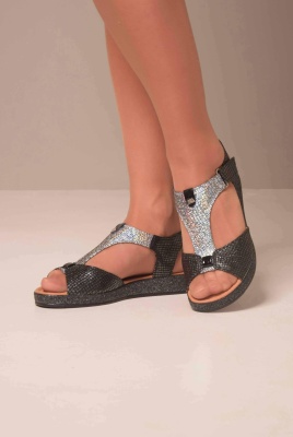 Босоножки ED'ART 2001.159'bl. Черный серый энгерек