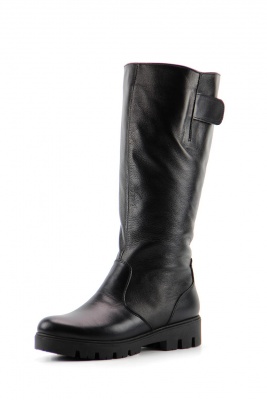 Сапоги кожаные черные