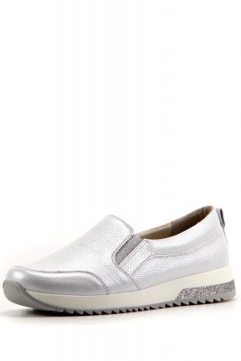 Слипоны кожаные белые