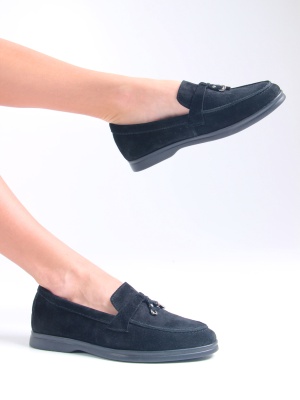 Лоферы ED'ART 170.2614'bl. Черный замш