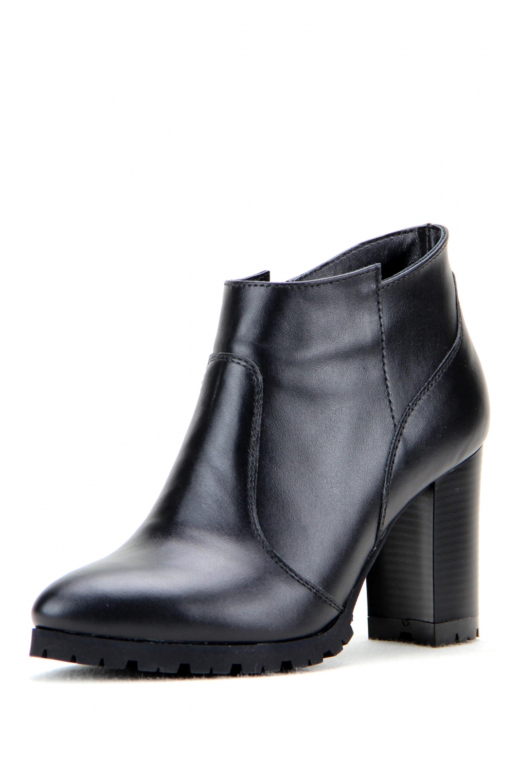 Ботильоны кожаные черные