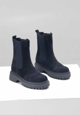 Челси 360.P.asteria.bl черный замша