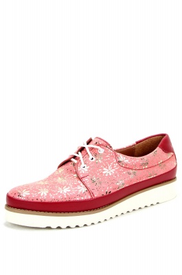 Туфли кожаные розовые