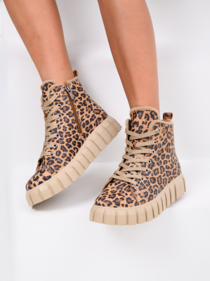 Ботинки ED'ART 217.91505'be. Коричневый леопард