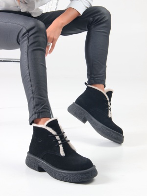 Ботинки ED'ART 308.агата'bl. черный замша