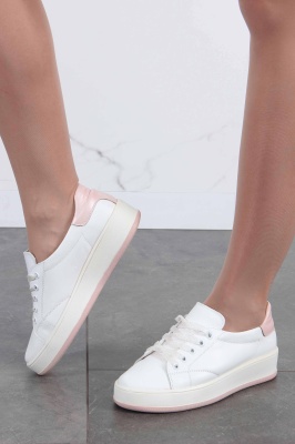 Кеды кожаные белые