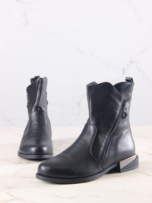 Ботинки натуральная кожа черные