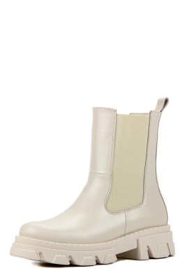 Челси кожаные бежевые