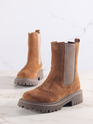 Челси 360.P.taskana'ka. Серо-коричневая замша