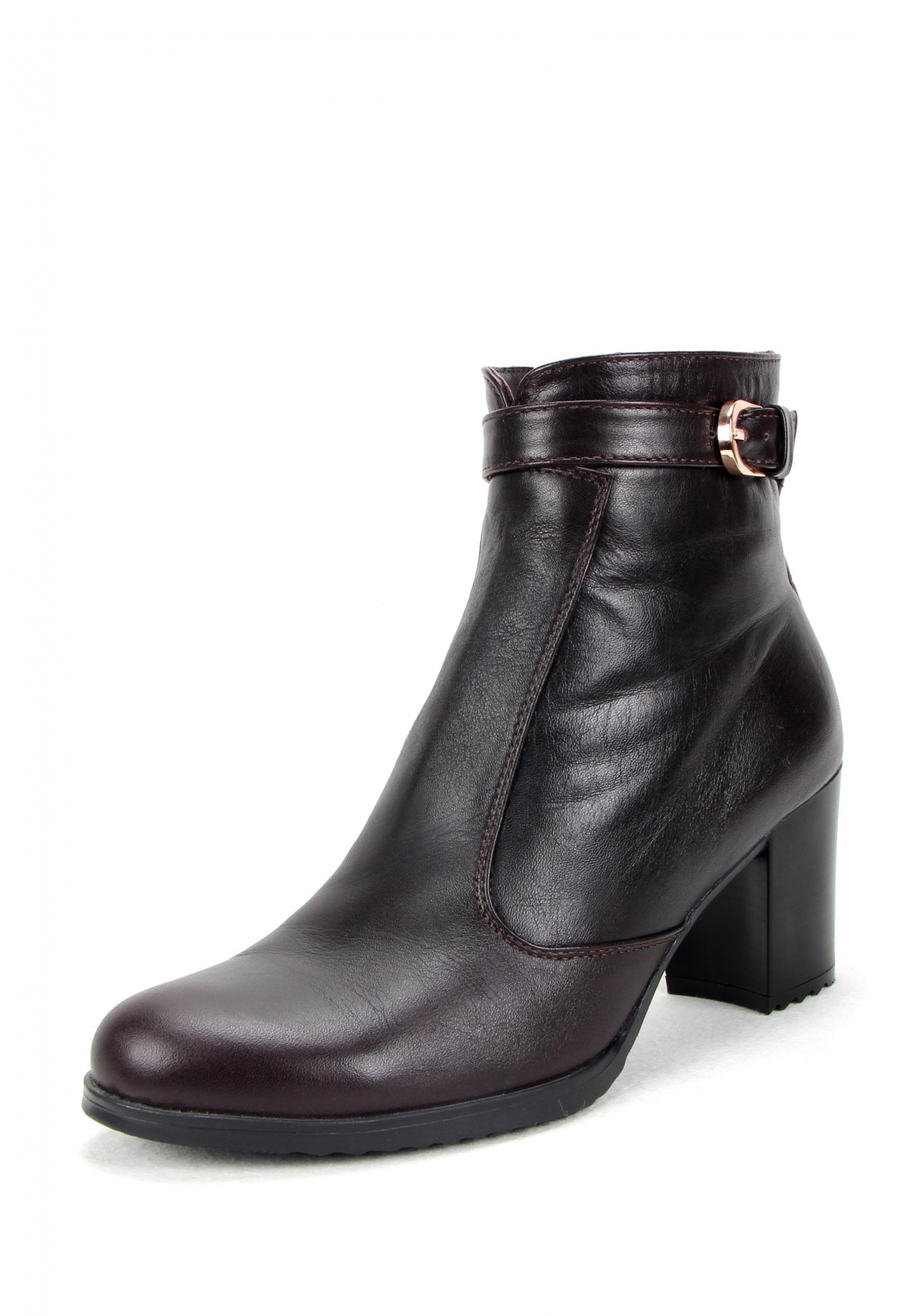 Ботильоны кожаные черные