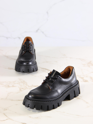 Туфли полуботинки ED'ART 202.чанки'bl. black