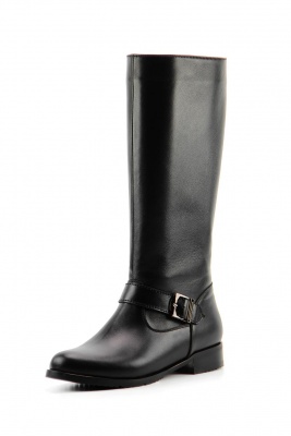 Сапоги кожаные черные
